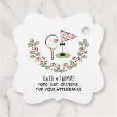 Pink Fore Ever Grateful Golf Ball T-Shirt Vielen D Geschenkanhänger (Rückseite)