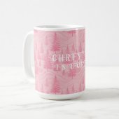 Pink Forest Christmas Kaffeetasse (Vorderseite Links)