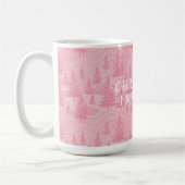 Pink Forest Christmas Kaffeetasse (Links)