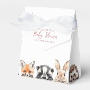Pink Forest Friends Woodland Animals Kinderdusche Geschenkschachtel