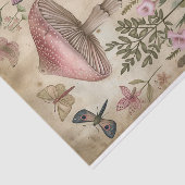 PINK FOREST MUSHROOMS DECOUPAGE TISSUPAPIER SEIDENPAPIER (Ausschnitt)