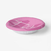 Pink Forty 40th Fortieth Birthday Party Pappteller (Gewinkelt)