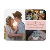 Pink Foto Danke, dass Sie für immer und immer zusa Magnet (Horizontal)