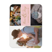 Pink Foto Danke, dass Sie für immer und immer zusa Magnet (Vertikal)