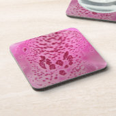Pink Foxglove Petal Cork Untersetzer (Linke Seite)