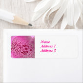 Pink Foxglove Petal Custom Address Labels (Insitu)
