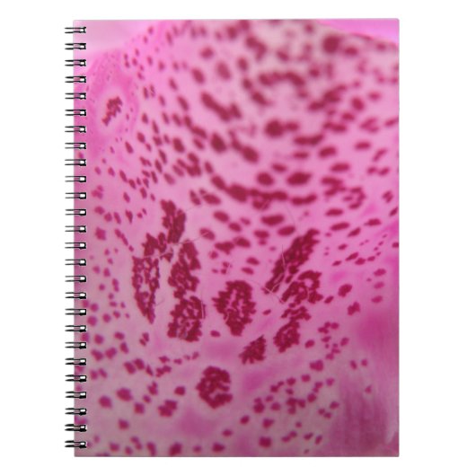 Pink Foxglove Petal Notebook Notizblock (Vorderseite)