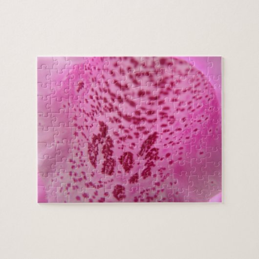 Pink Foxglove Petal Puzzle (Horizontal)