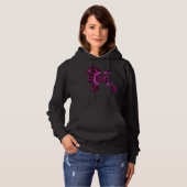 Pink Fraktal Poodle Hoodie (Vorne ganz)