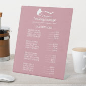 PINK FRAMAN STONE MASSAGE Wellness Day Wellness-Ce Sockelschild (In Situ)