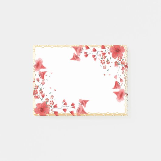 Pink Frame Post-it Notepad Klebezettel (Vorderseite)