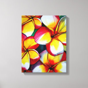 Pink Frangipani Art Leinwand von Sacha Grossel Art
