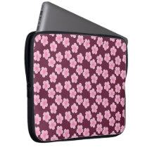 Pink Frangipani Blume Pattern Elektronik Bag