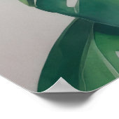 Pink Frangipani Blume Poster (Ecke)