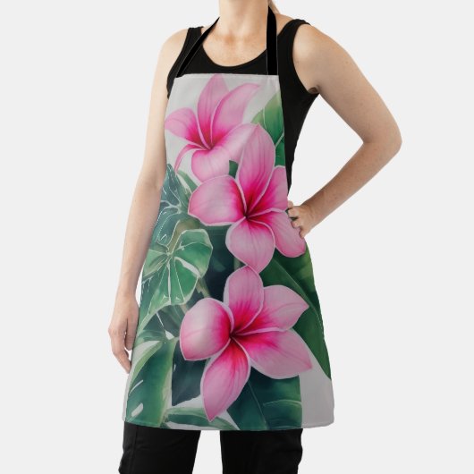 Pink Frangipani Blume Schürze (InSitu)