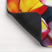 Pink-Frangipani-Blume von Sacha Grossel Art Mousepad (Ecke)