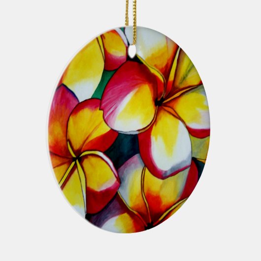 Pink Frangipani Keramikornament (Rechts)