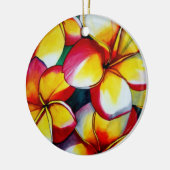 Pink Frangipani Keramikornament (Links)
