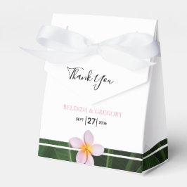 Pink Frangipani Plumeria Wedding Geschenkschachtel