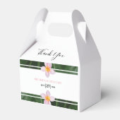 Pink Frangipani Plumeria Wedding Geschenkschachtel (Vorderseite)
