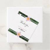 Pink Frangipani Plumeria Wedding Gift Geschenkanhänger (Beispiel)