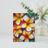 Pink Frangipanis Postkarte von Sacha Grossel Art (Stehend Vorderseite)