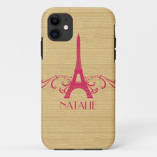 Pink Französisch Blüh BT iPhone 5 Fall Case-Mate iPhone Hülle (Rückseite)