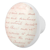 Pink Französisch Handwriting-Keramik Pull Keramikknauf (Rechts)