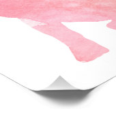 Pink French Bulldog aka Frenchie Fotodruck (Ecke)