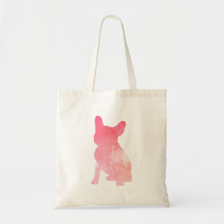 Pink French Bulldog aka Frenchie Tragetasche