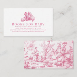 Pink French Country Farm Animal Books for Baby Begleitkarte