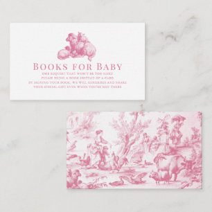 Pink French Country Farm Animal Books for Baby Begleitkarte