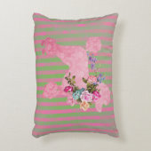 Pink French Poodle Dekokissen (Vorderseite(Vertikal))