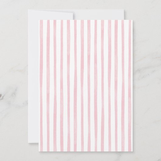 Pink French Poodle spielt Geburtstag Einladung (Rückseite)