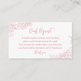 PINK FRENCH TOILE Babybuchanfrage Begleitkarte