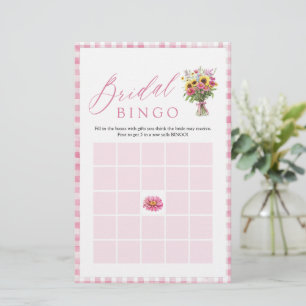 Pink Fresh off Market Brautparty Bingo Game