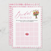 Pink Fresh off Market Brautparty Bingo Game Einladung (Vorne/Hinten)