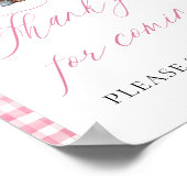 Pink Fresh Off The Market Danke, dass Sie gekommen Poster (Ecke)