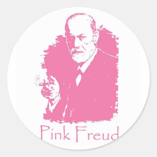 Pink Freud Aufkleber (Vorderseite)
