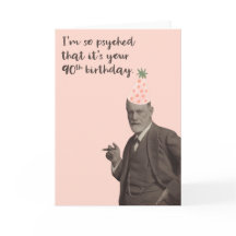 Pink Freud Funny 90. Geburtstag