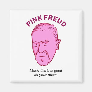 Pink Freud Funny Music Psychology Pub Magnet