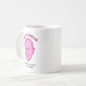 Pink Freud Funny Music Psychology Pub Tasse (Vorderseite Links)