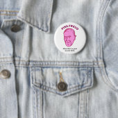 Pink Freud Funny Music Psychology Puck Button Butt (Beispiel)