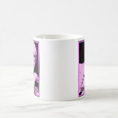 Pink Freud Lustiger Becher Kaffeetasse (Mittel)