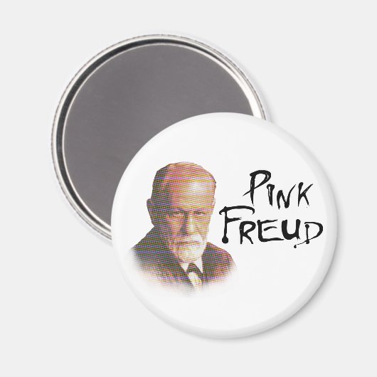 Pink Freud Magnet (Vorderseite/Rückseite)