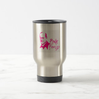 pink freud mug cofee reisebecher