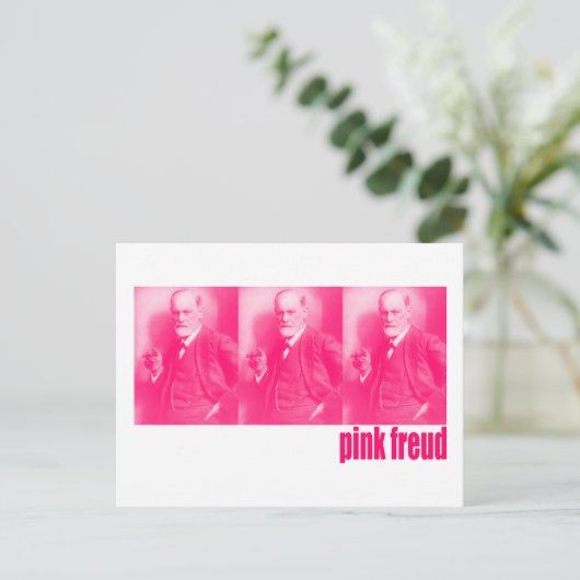 Pink Freud Postkarte (Stehend Vorderseite)