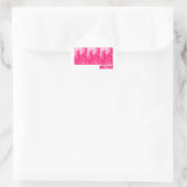 Pink Freud Runder Aufkleber (Tasche)