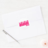 Pink Freud Runder Aufkleber (Umschlag)