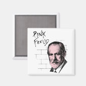 Pink Freud Sigmund Freud Magnet (Vorderseite/Rückseite)